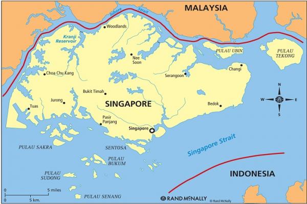 نقشه سنگاپور + تصاویر