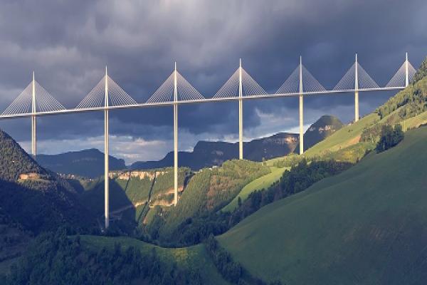 طولانی ترین و بلندترین پل کابلی جهان، پل میلائو در فرانسه + تصاویر
