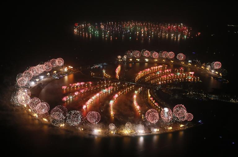نحوه برپایی جشن سال نو میلادی در دبی