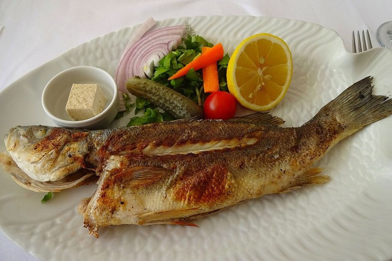 خوردن ماهی در تور آنتالیا