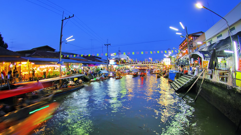 تاریخچه بازار شناور آمفاوا در بانکوک