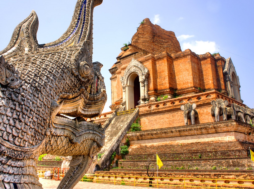 معبد چدی لوآنگ در چیانگ مای تایلند