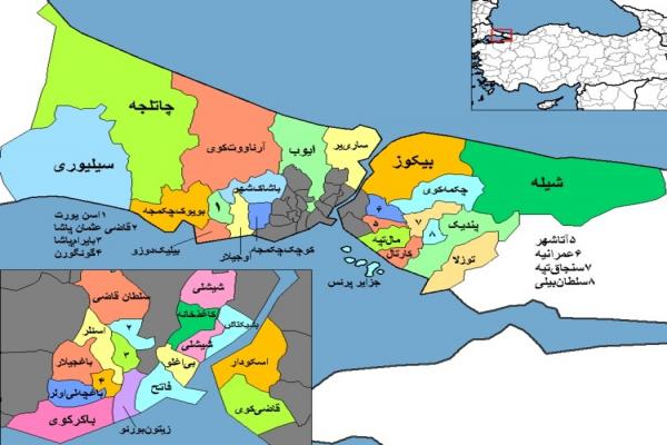  نقشه قسمت آسیایی استانبول + تصاویر 