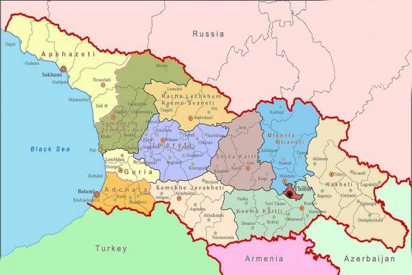  کشور گرجستان با چه کشورهایی همسایه است + تصاویر 