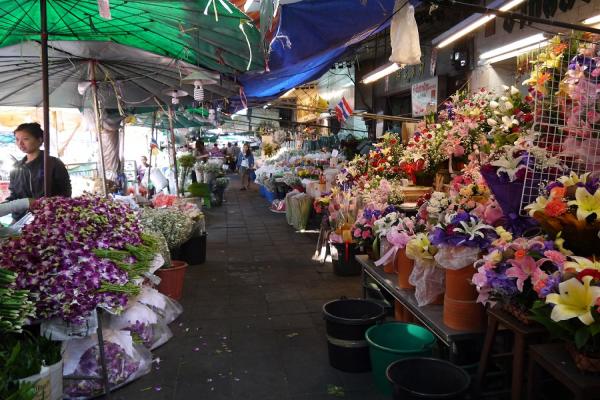 بازار گل بانکوک + تصاویر