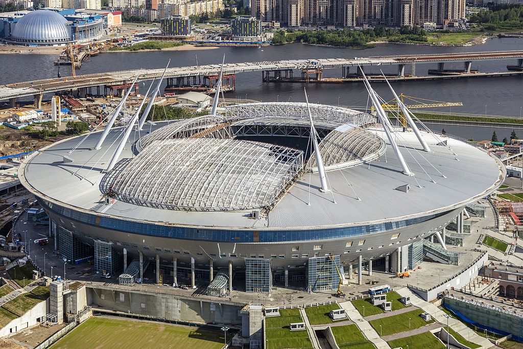 ورزشگاه شهر سن پترزبورگ برای جام جهانی 2018